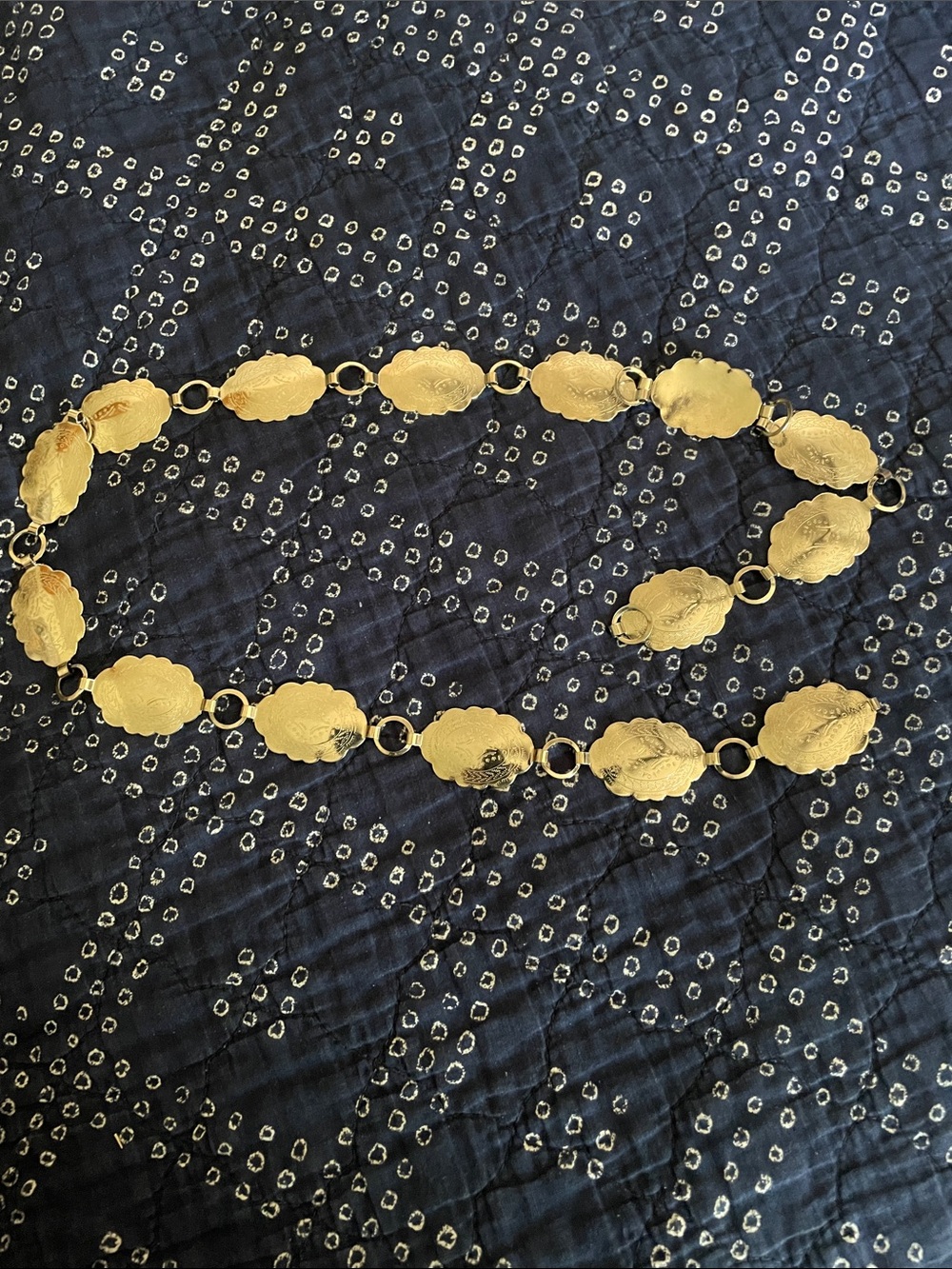 Silver Tone Conch Belt